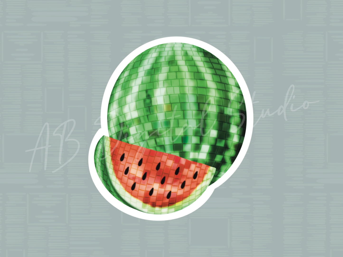 Disco Watermelon Sticker