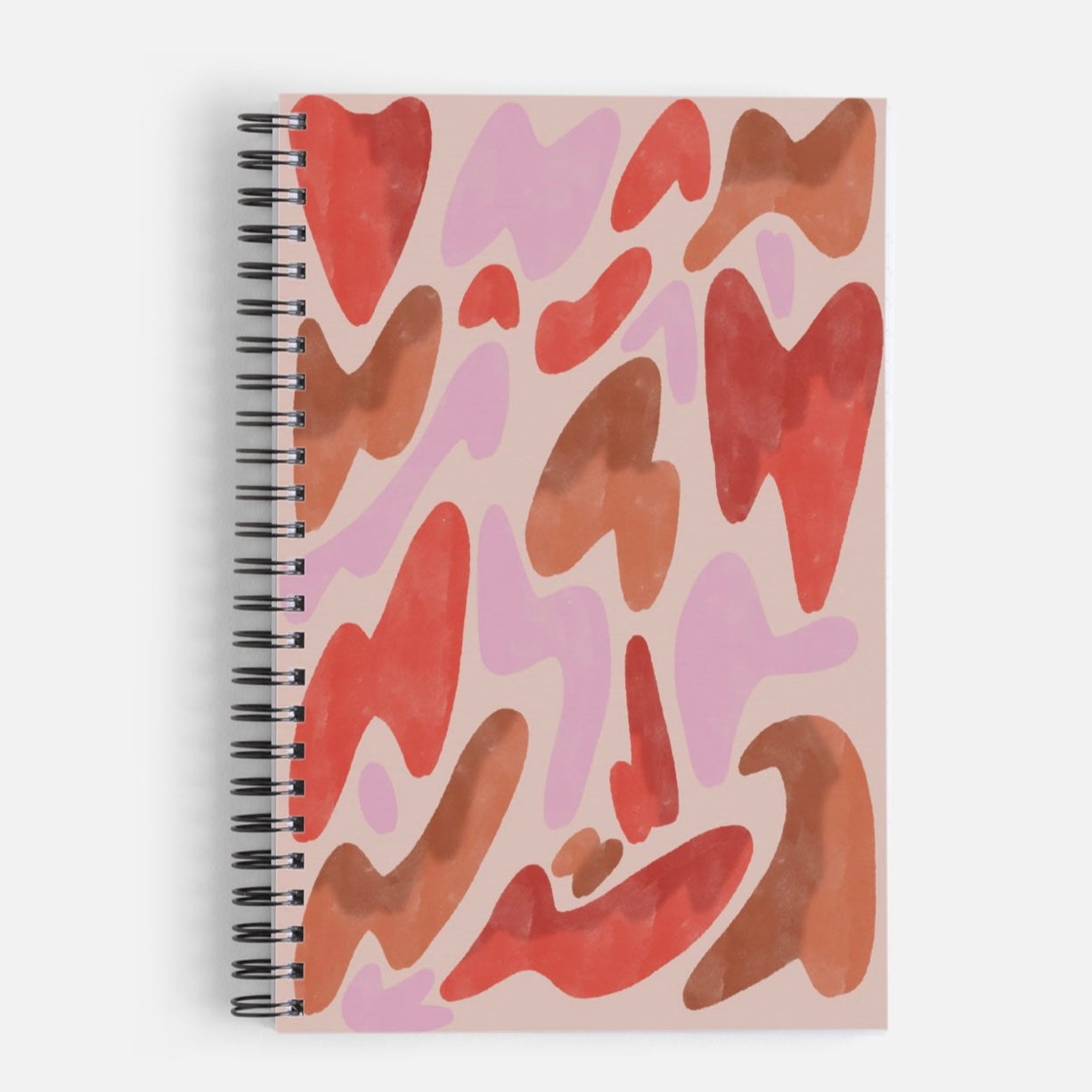 Watercolor Hearts Notebook