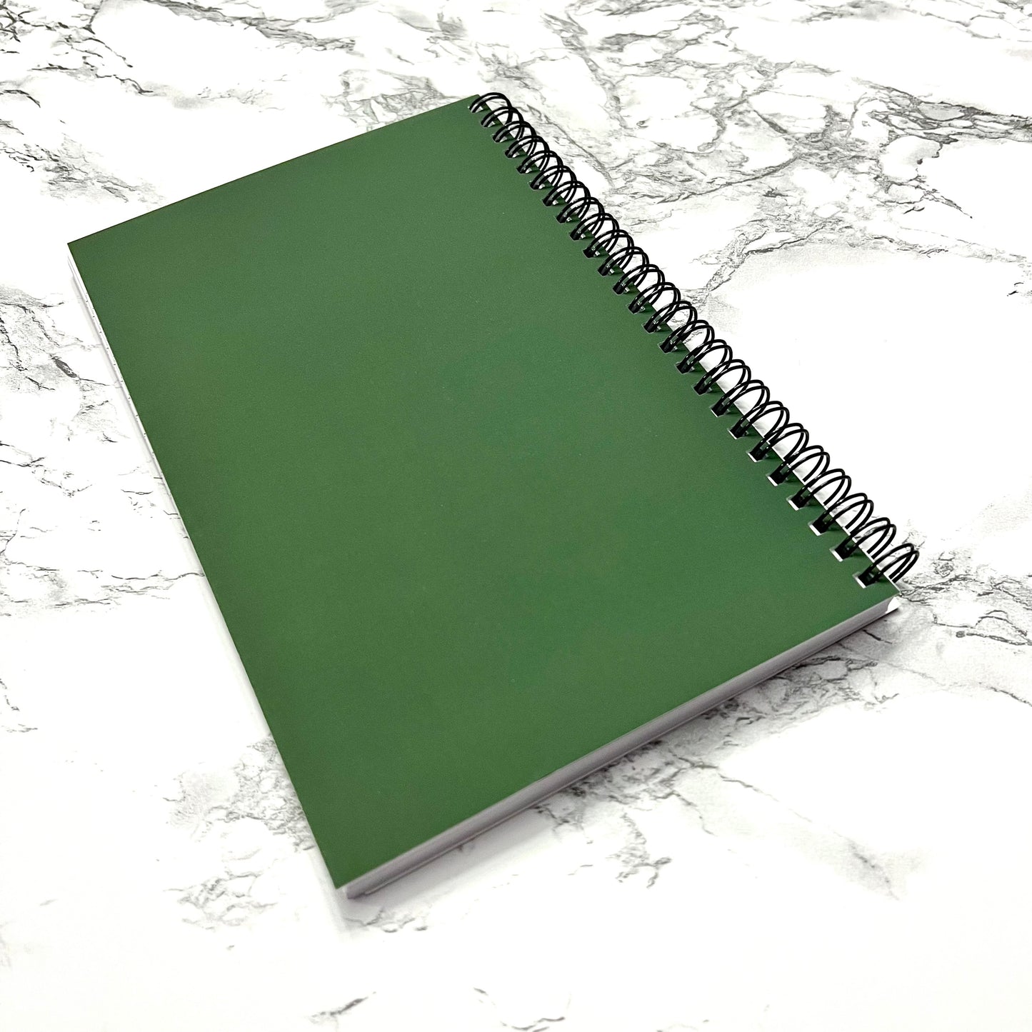 Green Floral Notebook