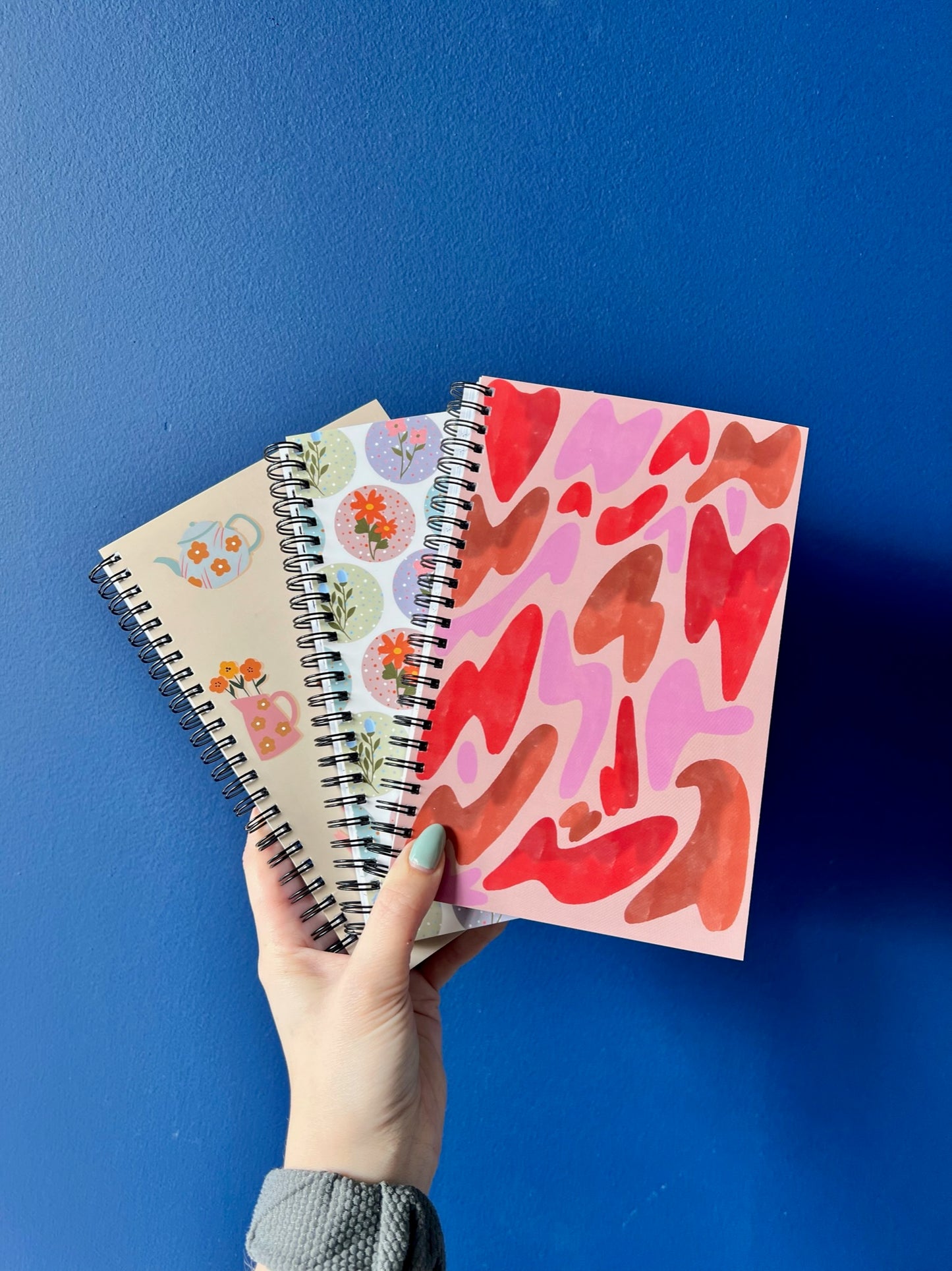 Watercolor Hearts Notebook