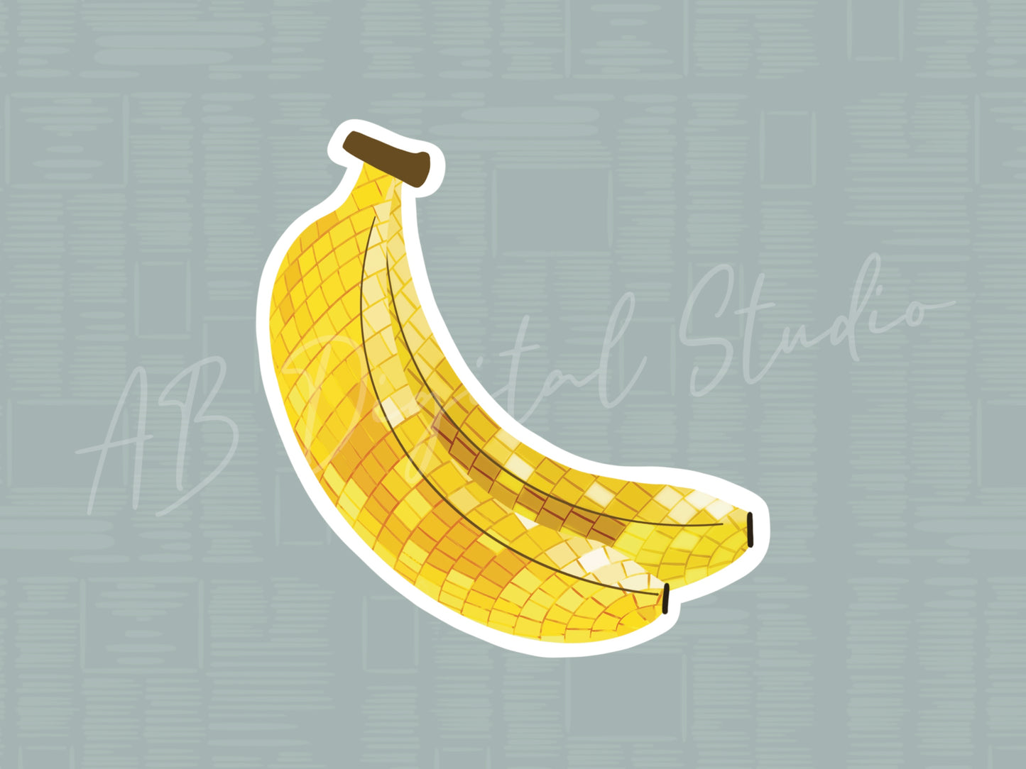 Disco Banana Sticker