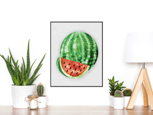 Disco Watermelon Print