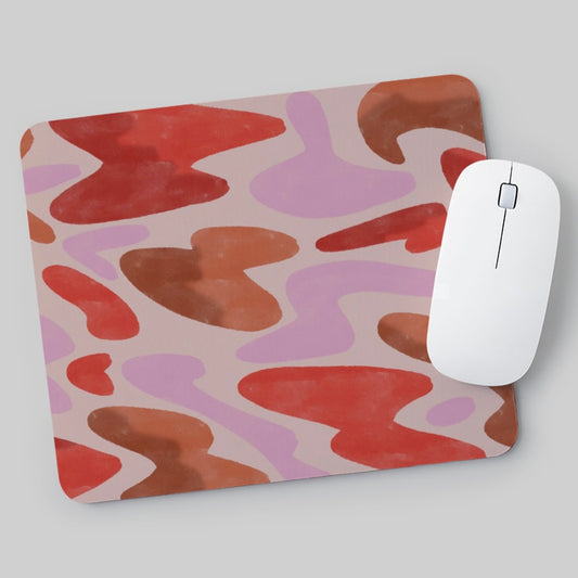 Watercolor Hearts Mouse Pad