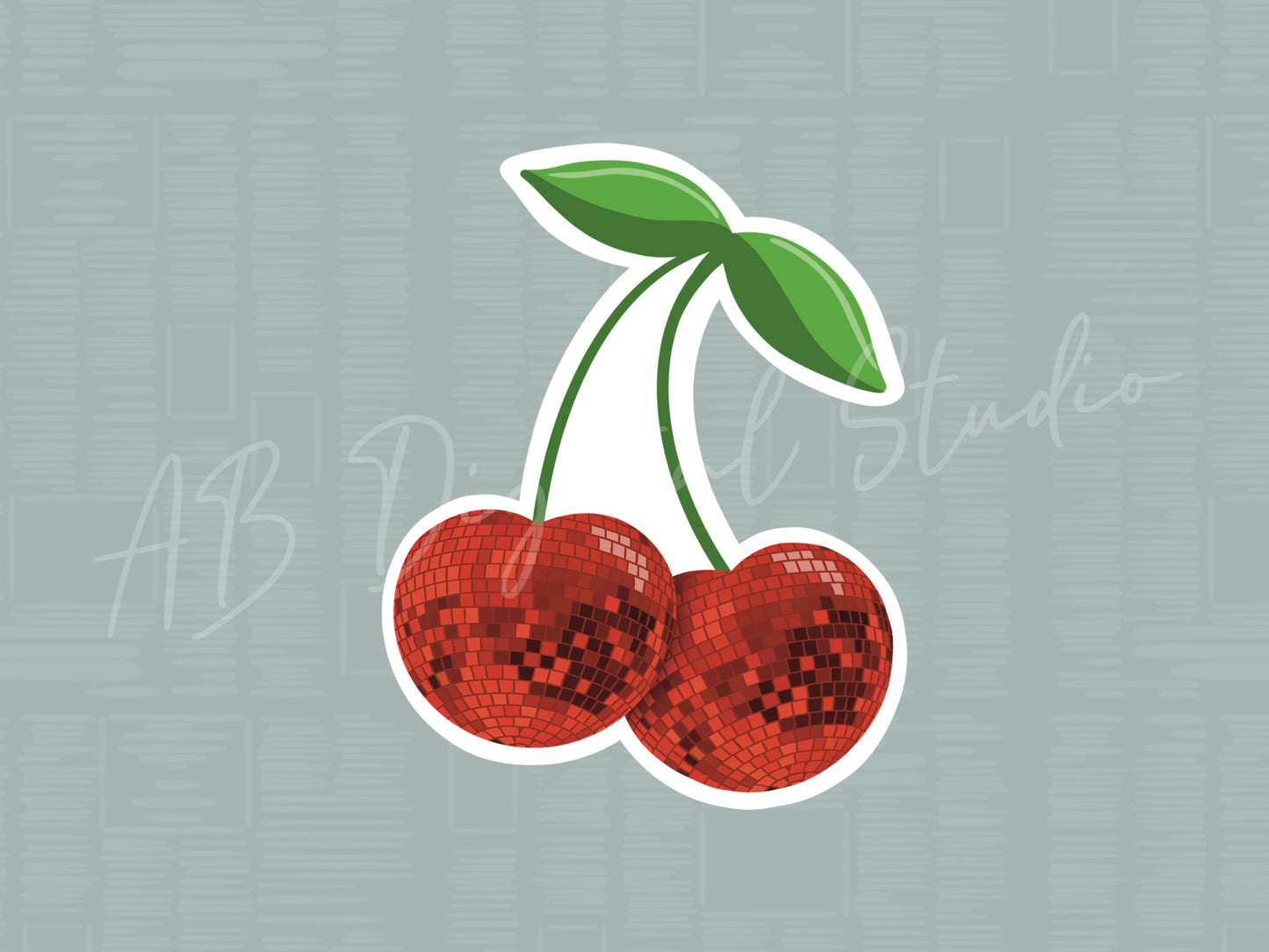 Disco Cherry Sticker