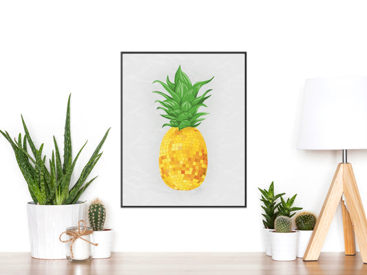 Disco Pineapple Print
