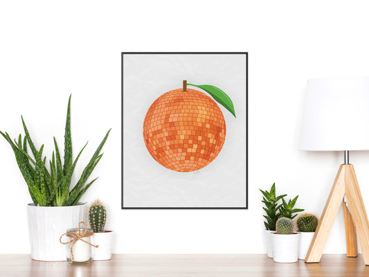 Disco Orange Print