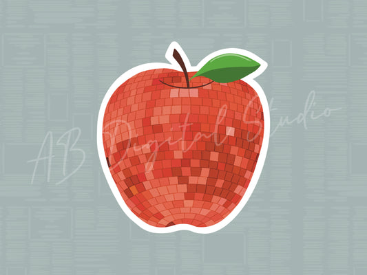 Disco Apple Sticker