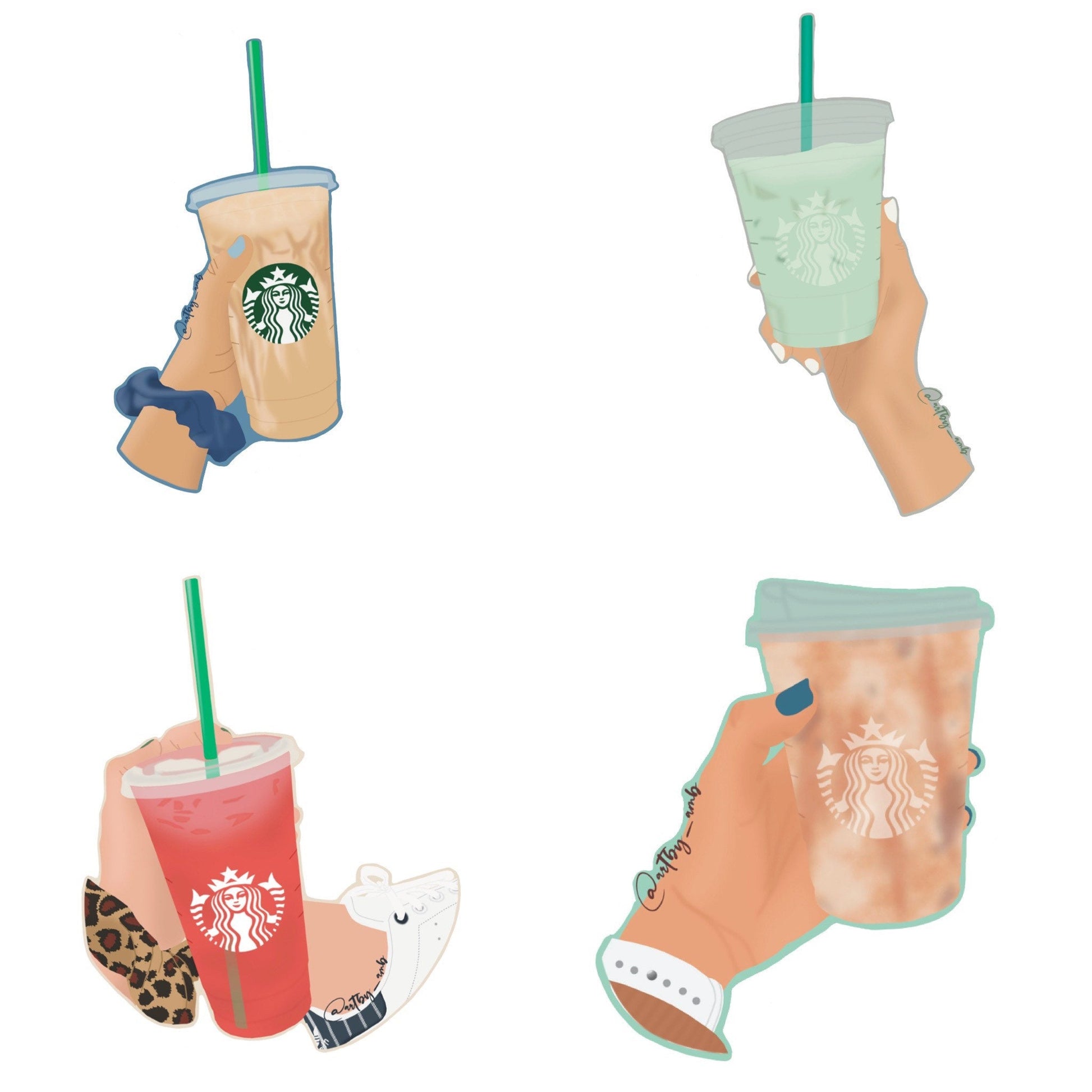 Starbucks Cups 1 Stickers