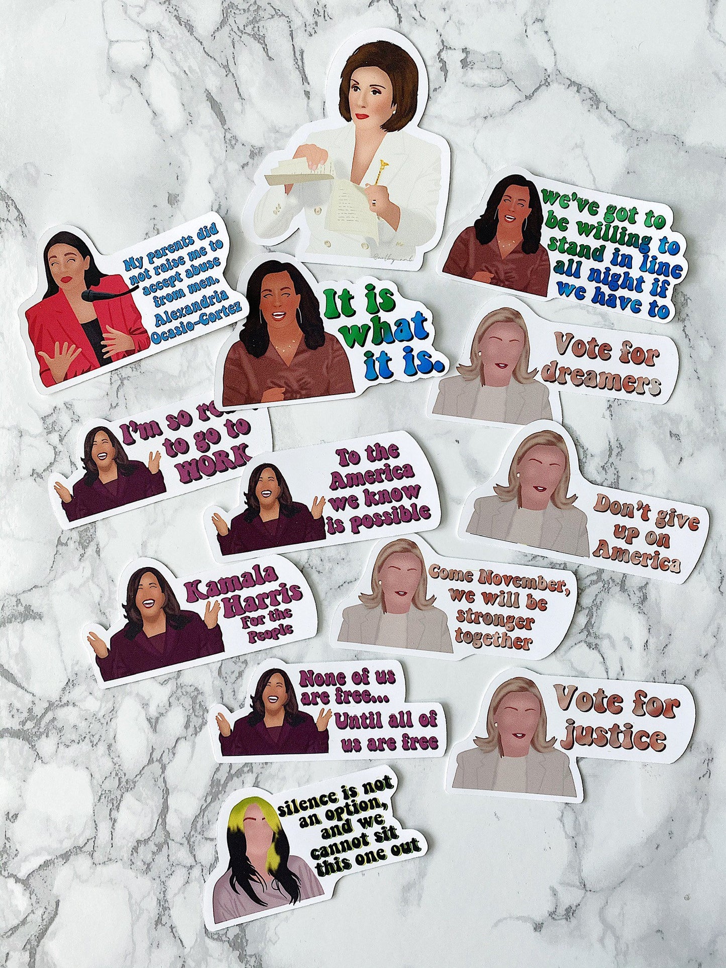 Ladies of the Democratic Party Sticker Pack