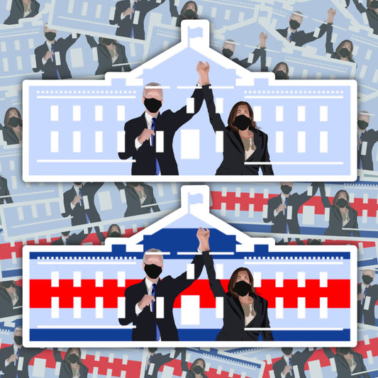 Biden Harris White House Sticker