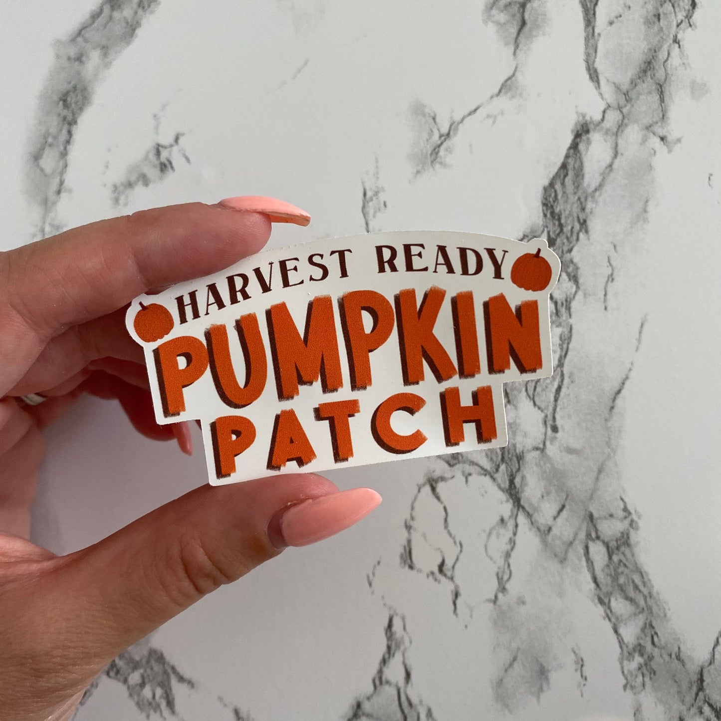 Harvest Ready Pumpkin Patch Sticker