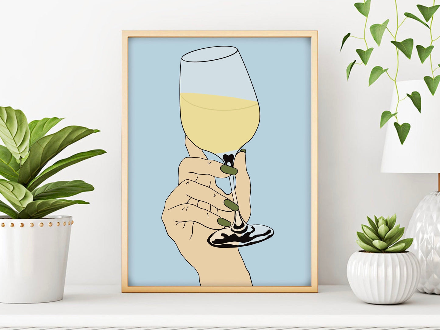 Wine Glass Print