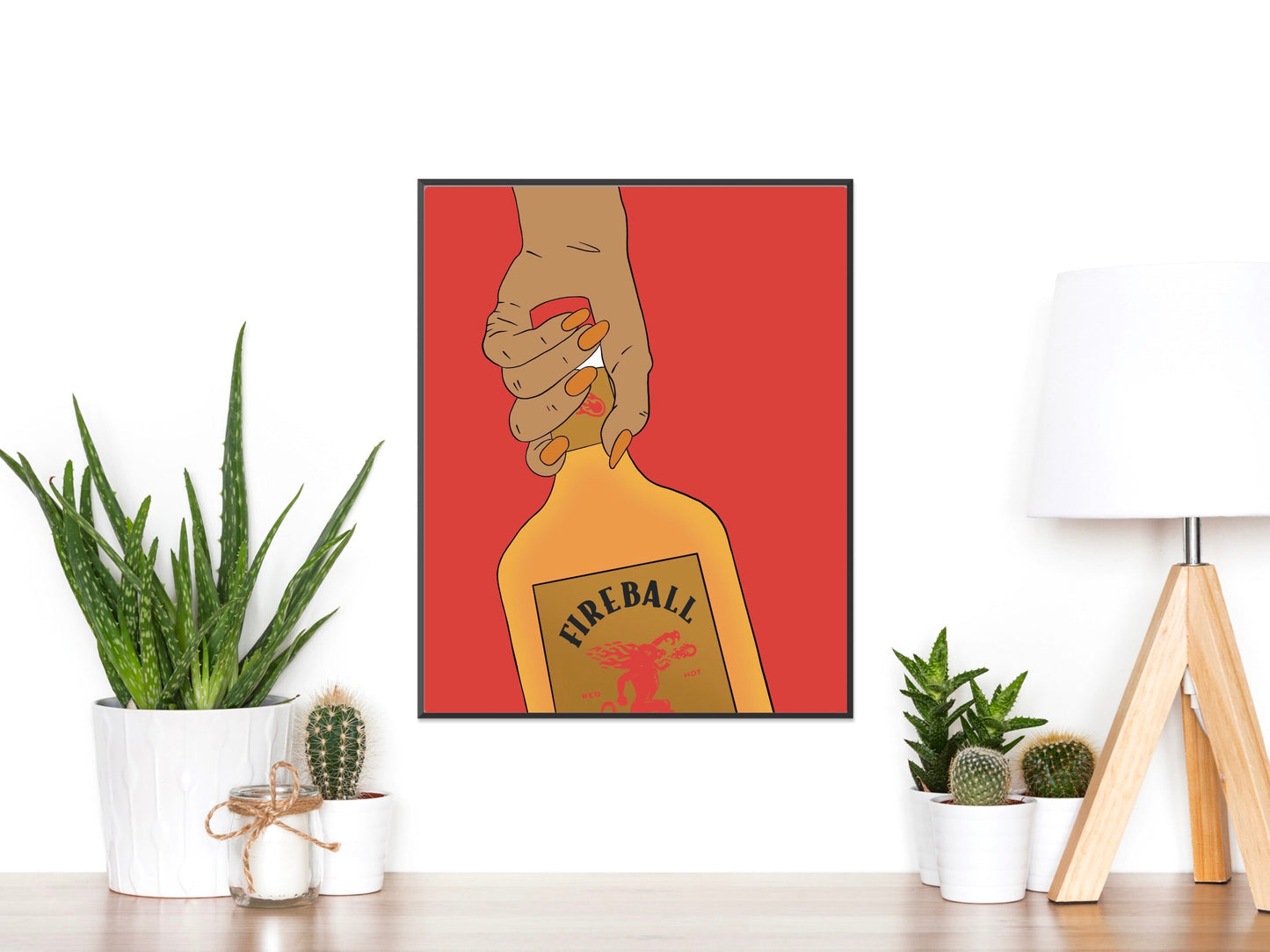 Fireball Whiskey Print