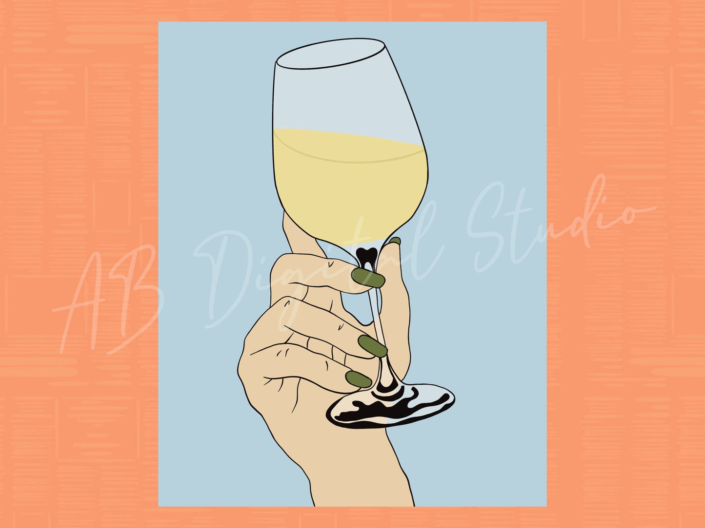 Wine Glass Print