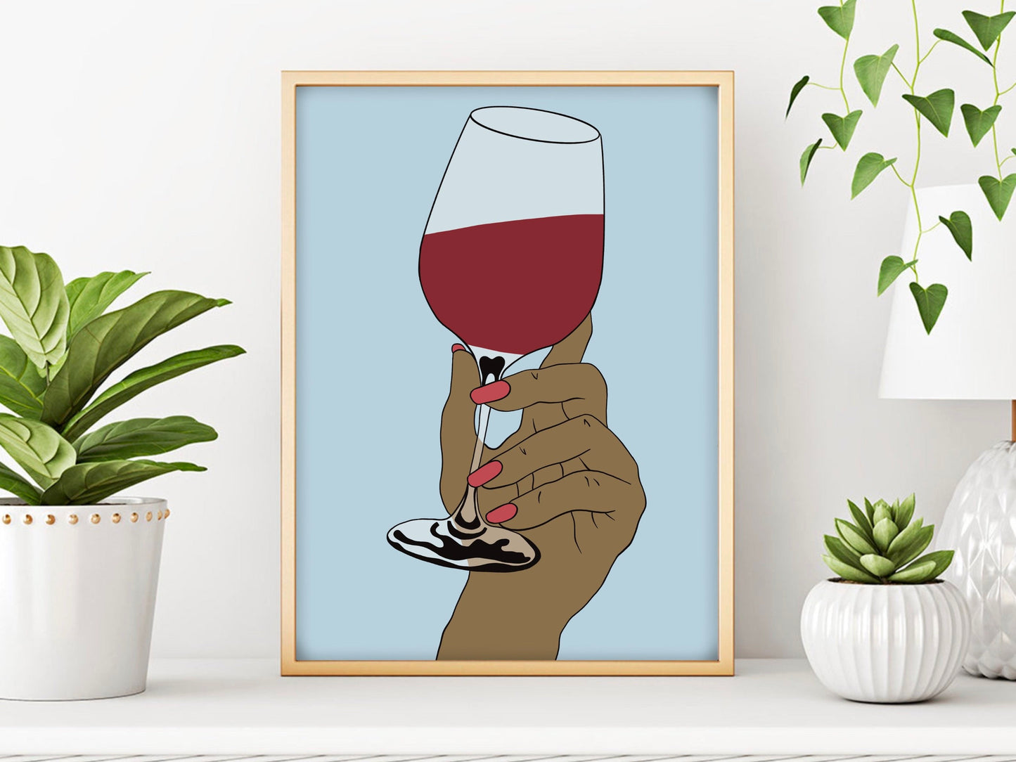 Wine Glass Print