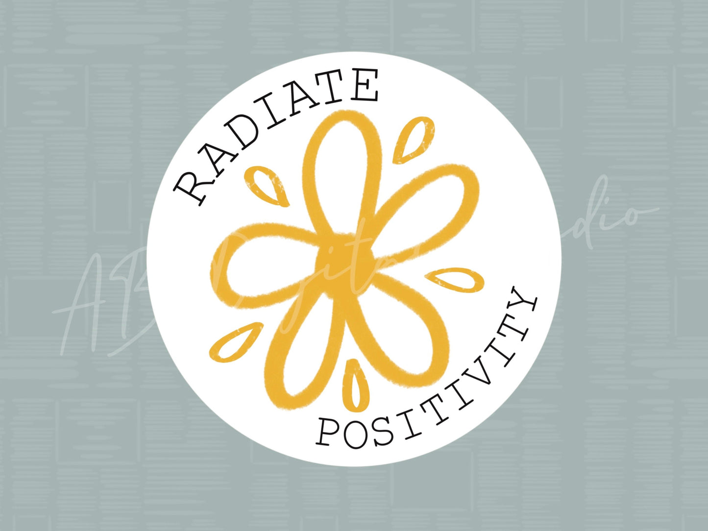 Radiate Positivity Sticker