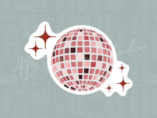 Disco Ball and Sparkles Sticker