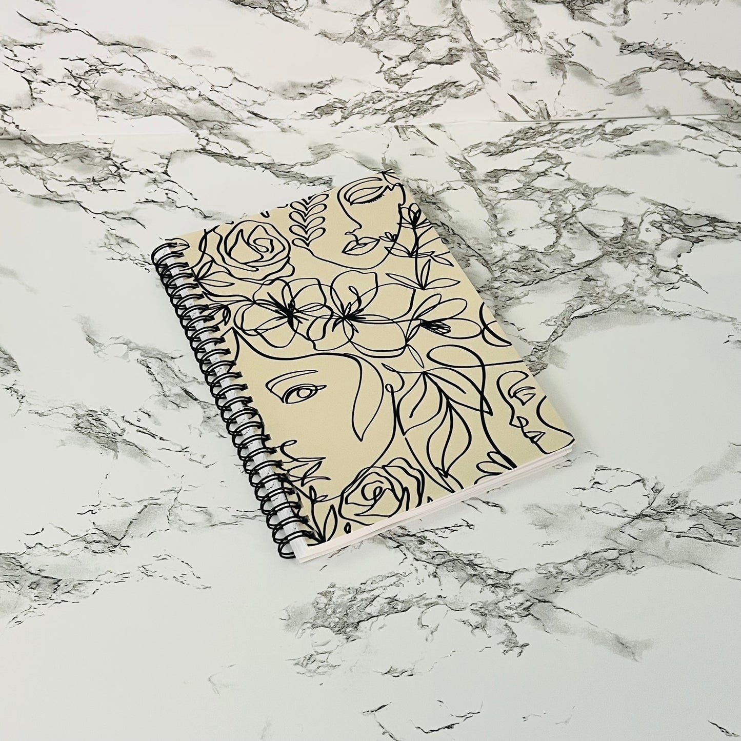 Line Art Woman Notebook