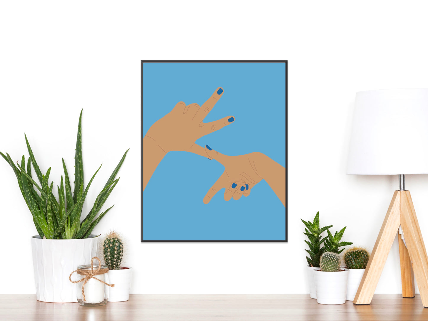 Kappa Kappa Gamma Sorority Print - Single Finger Down