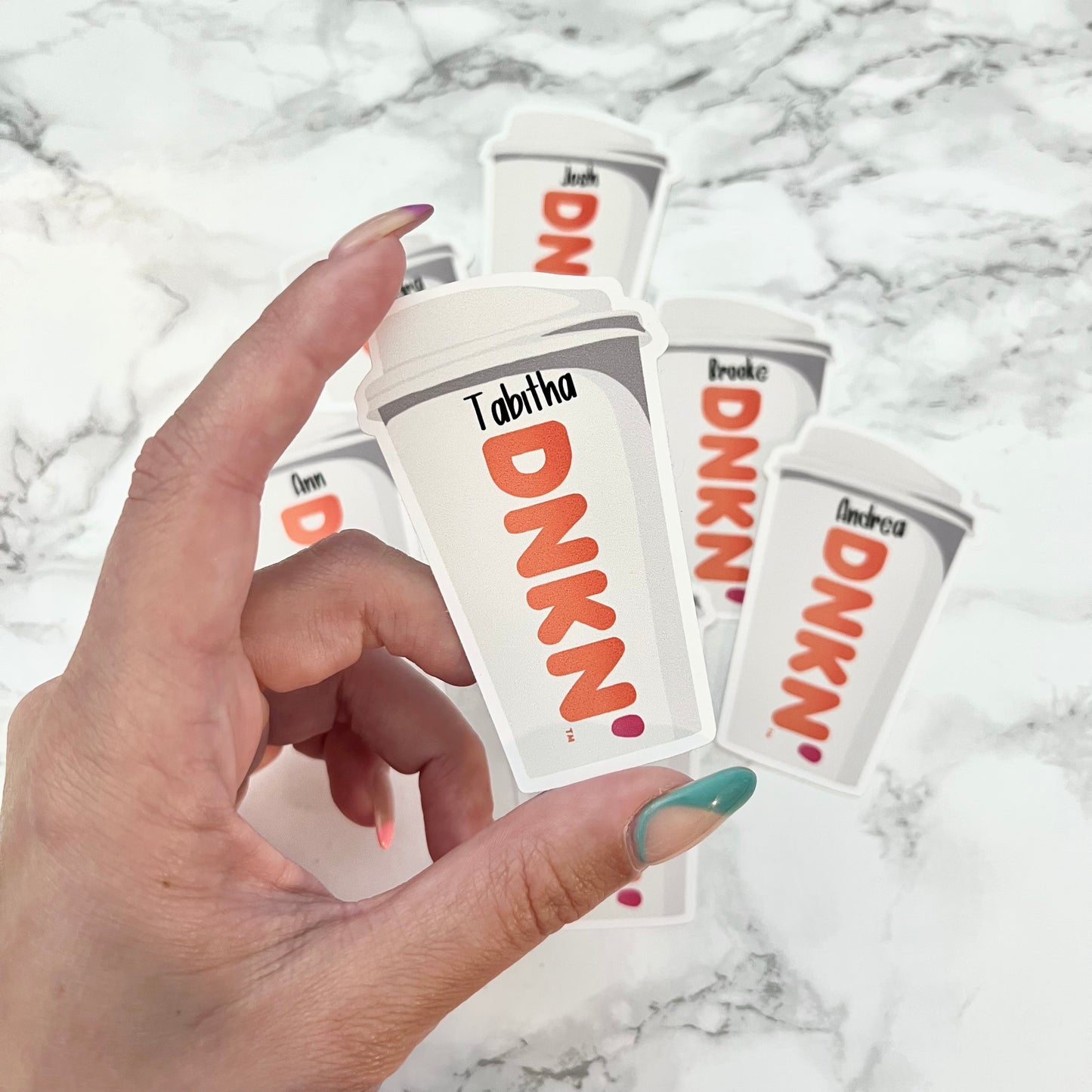 Custom Dunkin Donuts Hot Drink Sticker